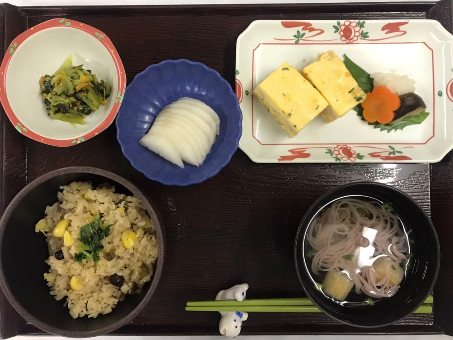 銀杏ときのこの炊き込みご飯🍚